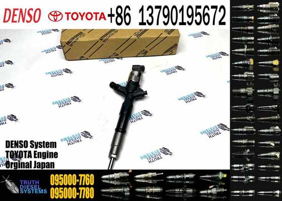 Common Rail Injector 23670-30300 095000-7760 Diesel Fuel Injector 23670-30300 23670-30240 for Toyota HIACE HILUX 2.5D