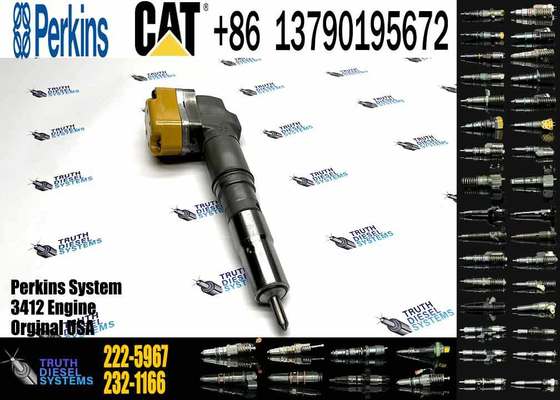 KJC Excavator Parts Engine 3408 3412 Fuel Injector 4CR01974 169-7408 174-7527 222-5967 20R-0760 for Construction Machinery