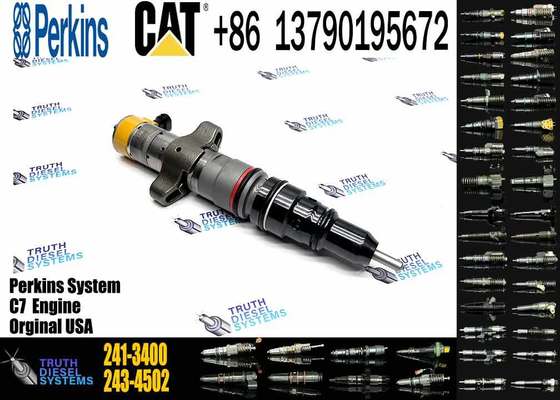 High Quality Caterpillar C7 Engine Common Rail Diesel Fuel Injector 241-3400 Made of Durable Aluminum