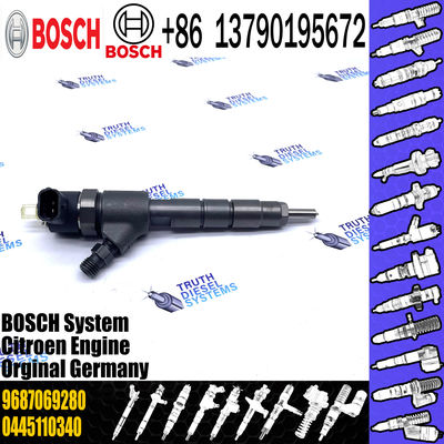 0445110340 Fuel Injector 0445110739 0986435203 1980S5 AV2Q9F593BA AV6Q9F593BA 1696927 9687069280 For CITROEN 9H