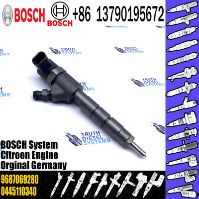 0445110340 Fuel Injector 0445110739 0986435203 1980S5 AV2Q9F593BA AV6Q9F593BA 1696927 9687069280 For CITROEN 9H