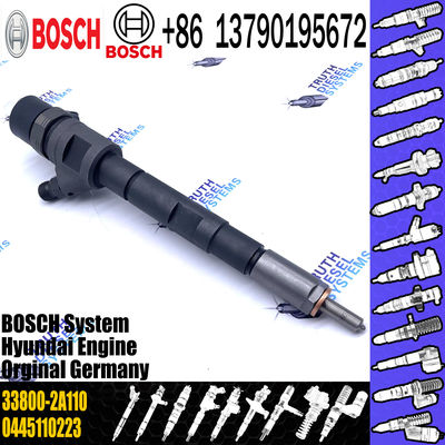 0445 110 223 33800-2A110 Auto Fuel Injector 0 445 110 223 Engine Parts Injection 0445110223 for Hyundai