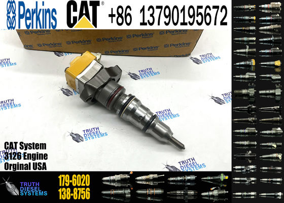 Construction Machinery Parts Diesel 3412E Engine Fuel Injector 174-7528 20R-4148 179-6020