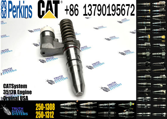 Excavator Spare Parts Common Rail Diesel Fuel Injector 10R-1280 250-1308 For CAT 3512B 3516B 3508B Engine