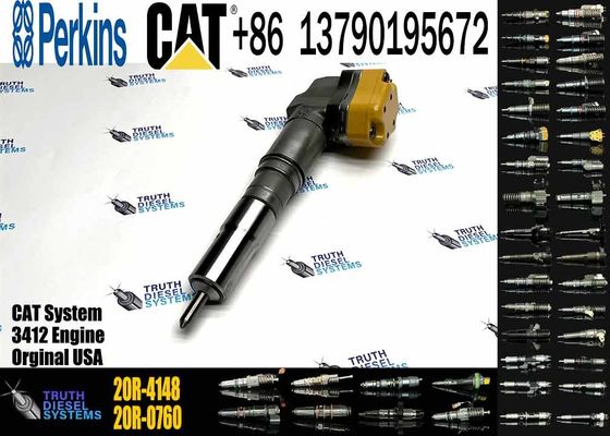 Engine diesel fuel Injector 174-7526 20R-4148 179-6020 or engine 3412E injector 179-6020 174-7526 For excavator 3412