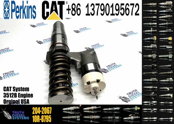 Excavator Parts 3512B Engine Injector 204-2067 229-1631 245-8272 246-1854 250-1311 Fuel Injector For Excavator