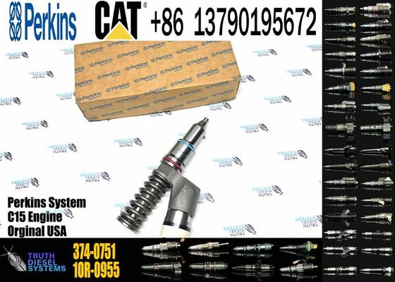 Construction Machinery Parts 374-0751 20R-2285 Common Rail Fuel Injector for Caterpillar C15 Excavator Engine