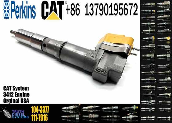 Fuel Injector 104-3377 174-7526 111-7916 138-8754 0R-8624 for CAT 3408E 3412E Engine 769D 773D 775D 631E 633E II 637E 651E 657E