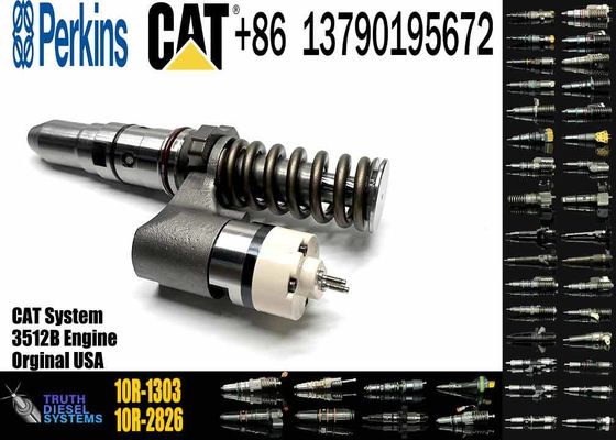 Fuel Injector 250-1302 10R-1303 Common Rail Fuel Injector for CAT 3512B 3516B Caterpillar Excavator Dozer Diesel Engine Parts