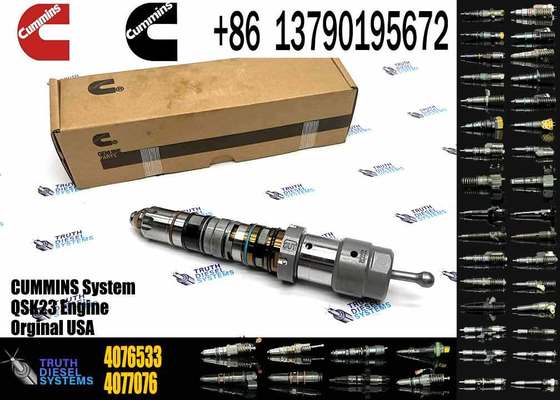 High Quality Excavator Parts Common Rail Fuel Injector 4326781 4076533 for Cummins Engine QSK45 QSK60 Injector 4326781 4076533