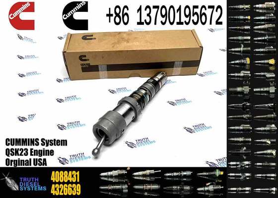 Diesel Fuel Injector 4088429 4088431 Common Rail Diesel Fuel Injector Compatible with Cummins QSK23 QSK60 Engine