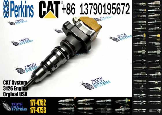 Original Excavator Injector 177-4752 178-6342 10R-1257 Fuel Common Rail Engine 3126B for Caterpillar D5N D6N Cat938G Cat120H