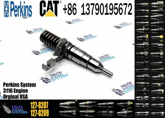 Common Rail Engine Injectors 127-8207 127-8209 for Caterpillar 3114 3116 Compatible E200B E320B Construction Machinery Parts