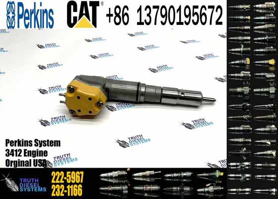 KJC Excavator Parts Engine 3408 3412 Fuel Injector 4CR01974 169-7408 174-7527 222-5967 20R-0760 for Construction Machinery