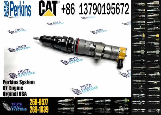 Diesel Engine Fuel Injector 268-9577 for Excavator C7 for 324d 325d 326d 329d Models Construction Machinery Parts