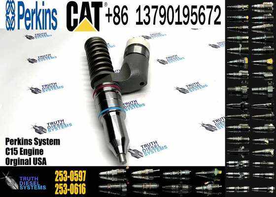 New Diesel Engine Injector 276-8307 374-0705 1OR-0724 253-0597 1OR-9787 20R-8048 Steel for Caterpillar C18 C15 Common Rail