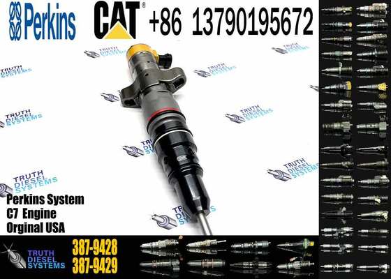 MiBo Precision Fuel Injector Assembly 387-9427 for CAT324D-328D C7 Series High-Pressure Common-Rail Atomizing Plug-and-Play OEM