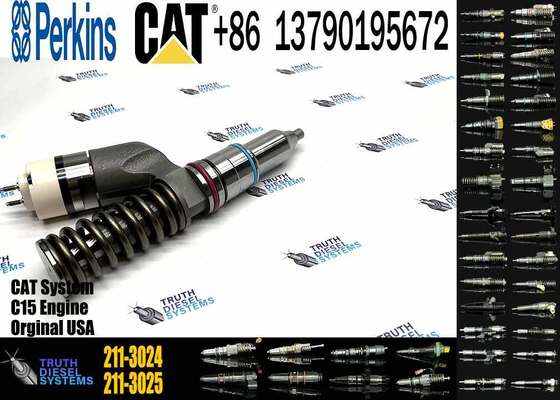 Diesel Fuel Injector 2113025 2113024 10R8502 EX630958 10R-8502 211-3025 211-3024 for Wheel Loader 834G 836G 988G 3512B ENGINE