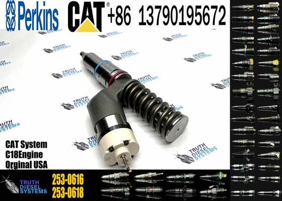Fuel Injector 253-0616 2530616 for Engine C18 Excavator 374F L 385C 390D Tractor 631E 631G 633E 637E 637G 651B Injector