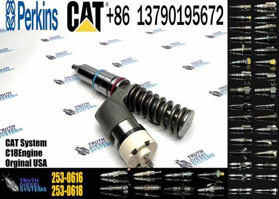 Fuel Injector 253-0616 2530616 for Engine C18 Excavator 374F L 385C 390D Tractor 631E 631G 633E 637E 637G 651B Injector