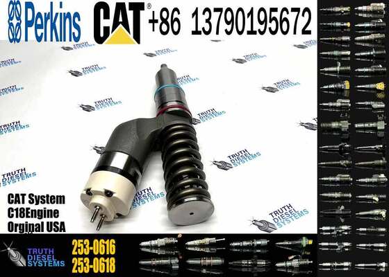 Fuel Injector 253-0616 2530616 for Engine C18 Excavator 374F L 385C 390D Tractor 631E 631G 633E 637E 637G 651B Injector