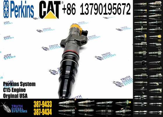 Excavator Fuel Injector 387-9431 387-9432 387-9433 387-9436 Common Rail Injector for C7 C9 3406e Diesel Engine Parts