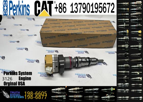 Diesel Engine Fuel Injector 198-6605 222-5966 4P9075 4P9076 4P9077 7E6408 Injection Valves for CCaterpillar for Cat 3126 Engine