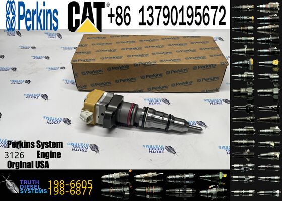 Diesel Engine Fuel Injector 198-6605 222-5966 4P9075 4P9076 4P9077 7E6408 Injection Valves for CCaterpillar for Cat 3126 Engine