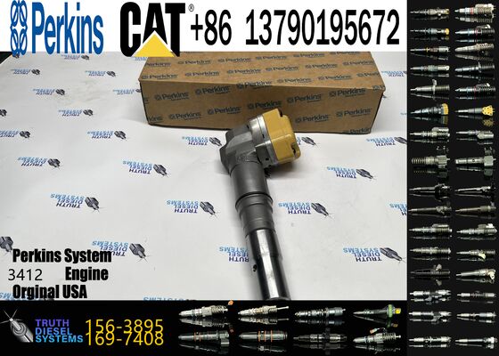 1563895 1697408 Engine Parts Fuel Injector 156-3895 169-7408 171-9704 for 3412 1719704 Engine