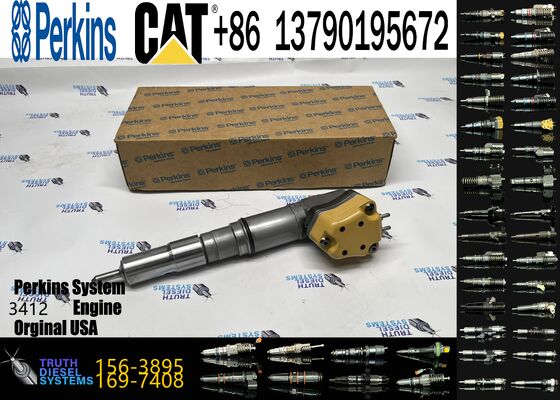 1563895 1697408 Engine Parts Fuel Injector 156-3895 169-7408 171-9704 for 3412 1719704 Engine