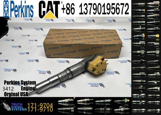 1563895 1697408 Engine Parts Fuel Injector 156-3895 169-7408 171-9704 for 3412 1719704 Engine