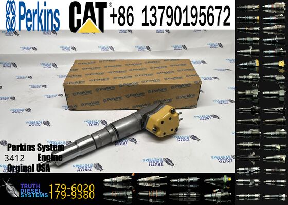 Excavator Spare Parts 3412E Diesel Fuel Injector 179-6020 1796020 for 631G 637G 769D 771D D9R for cCaterpillar