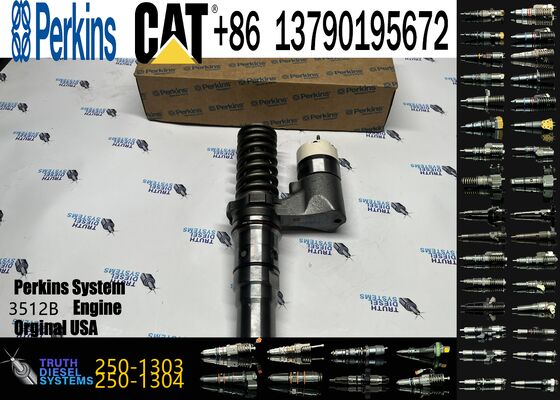 Machinery Engine Parts Fuel Injector 250-1303 10R-1276 Common Rail Injector for Ccaterpillar CAT Engine 3516B 3516 Loader 994D