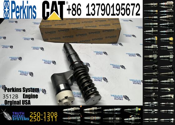 Common Rail Fuel Injector 250-1308 2501308 Injector Assembly 10R-1280 for erpillar 3508 3512 3516 3524 Diesel Engine