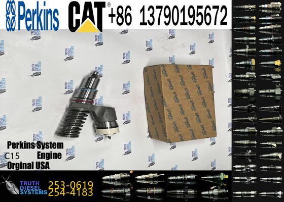 Genuine C15 C18 C32 3406E Series Excavator Parts 253-0619 Injec to 2530619 10R-7232 10R7232 for CAT Construction Machinery Parts