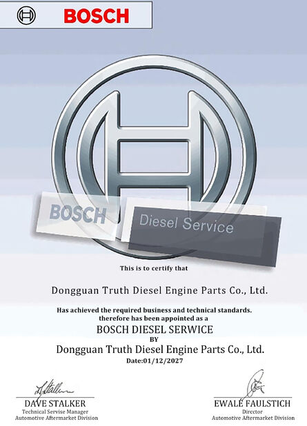 China Dongguan Truth Diesel Engine Parts Co., Ltd. certificaciones
