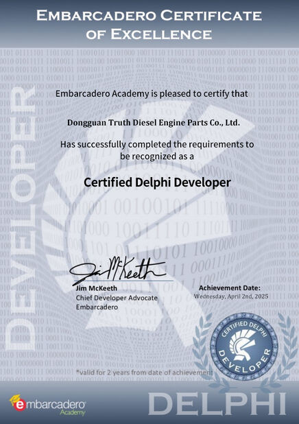 China Dongguan Truth Diesel Engine Parts Co., Ltd. certificaciones